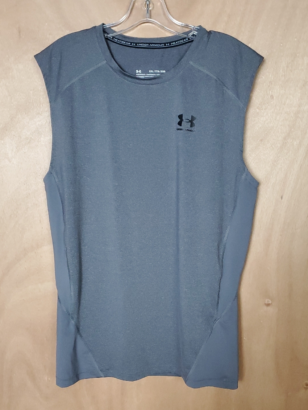 Under Armour Black/Gray HeatGear Compression Top
